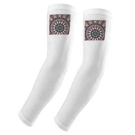 Dıythinker Baskı Tekrarı Kumaş Kırmızı Mavi Renkli Sanat Eldiven Kılıfı