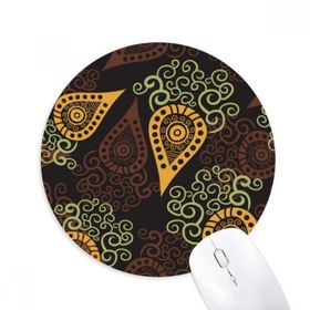 Dıythinker Baskı Tekrarlama Kumaş Renkli Turp Sanatı Baskılı Yuvarlak Kaymaz Kauçuk Mouse Pad