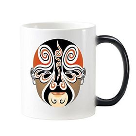 Dıythinker BColorful Jiepaiguan Sanat Çin Geleneksel Kültür İllüstrasyon Desen Değiştiren Isıya Duyarlı Değişen Renk Kupa