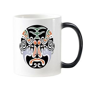 Dıythinker BColorful Longhumen Sanat Çin Geleneksel Kültür İllüstrasyon Desen Değiştiren Isıya Duyarlı Değişen Renk Kupa
