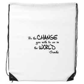 Dıythinker Be Change See World Alıntı İpli Sırt Çantası