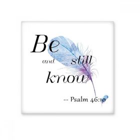 Dıythinker Be Still and Know İncil Alıntı Şarkı Sözleri 20x20 cm Seramik Karo