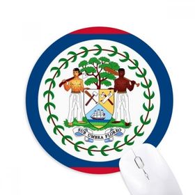 Dıythinker Belize Bayrağı Kuzey Amerika Ülke Baskılı Yuvarlak Kaymaz Kauçuk Mouse Pad