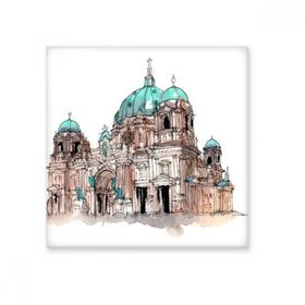 Dıythinker Berlin Katedrali Almanyada Seramik 10x10 cm Seramik Karo