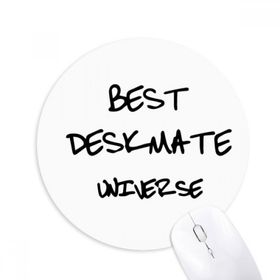 Dıythinker Best Deskmate Universe Mezuniyet sezonu Baskılı Yuvarlak Kaymaz Kauçuk Mouse Pad