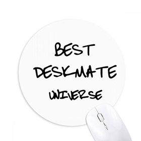 Dıythinker Best Deskmate Universe Mezuniyet sezonu Baskılı Yuvarlak Kaymaz Kauçuk Mouse Pad
