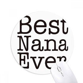 Dıythinker Best Ever İngilizce Harfler Desen Baskılı Yuvarlak Kaymaz Kauçuk Mouse Pad