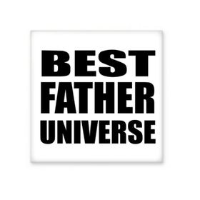 Dıythinker Best Father Dad Evren Festival Alıntı Seramik Bisque Fayans 10x10 cm Seramik Karo