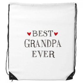 Dıythinker Best Grandpa Ever Alıntı Kalp İpli Sırt Çantası