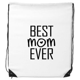 Dıythinker Best Mom Ever Alıntı Anneler Günü İpli Sırt Çantası