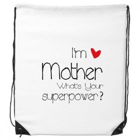 Dıythinker Best Mom I'm A Mother What's Your Superpower İpli Sırt Çantası