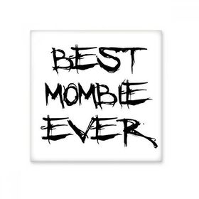 Dıythinker Best Mombie Ever Kelimeler Sözler Aile Bless Seramik Bisque Fayans Dekorasyon 10x10 cm Seramik Karo