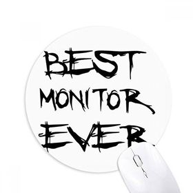 Dıythinker Best Moniter Ever Mezuniyet Sezonu Baskılı Yuvarlak Kaymaz Kauçuk Mouse Pad