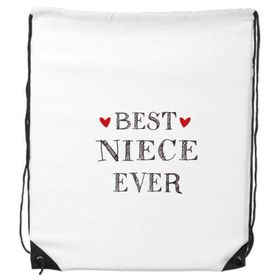 Dıythinker Best Niece Ever Alıntı Kalp İpli Sırt Çantası