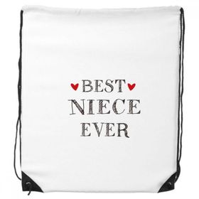 Dıythinker Best Niece Ever Alıntı Kalp İpli Sırt Çantası