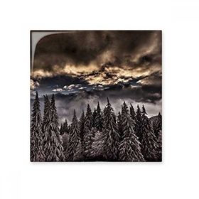 Dıythinker Beyaz Çam Gökyüzü Koyu Gökyüzü Seramik 10x10 cm Seramik Karo