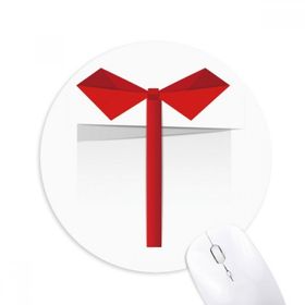 Dıythinker Beyaz Soyut Noelsi Origami Baskılı Yuvarlak Kaymaz Kauçuk Mouse Pad
