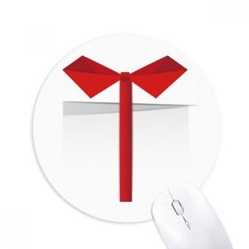 Dıythinker Beyaz Soyut Noelsi Origami Baskılı Yuvarlak Kaymaz Kauçuk Mouse Pad