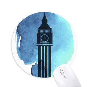 Dıythinker Big Ben Londra İngiltere İngiltere Baskılı Yuvarlak Kaymaz Kauçuk Mouse Pad