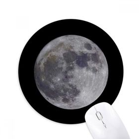 Dıythinker Big Moon Karanlık Gece Gökyüzü Baskılı Yuvarlak Kaymaz Kauçuk Mouse Pad