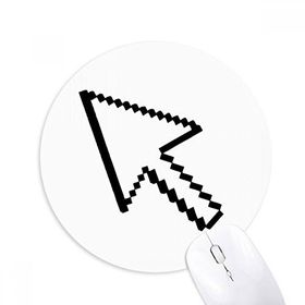 Dıythinker Bilgisayar Mouse Ok Piksel Baskılı Yuvarlak Kaymaz Kauçuk Mouse Pad