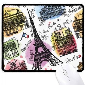 Dıythinker Bina Fransa Eyfel Kulesi Suluboya Kaymaz Mouse Pad
