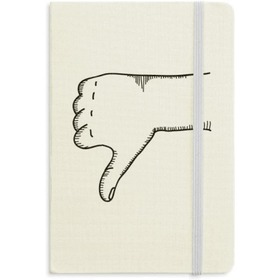 Dıythinker Binici Jest Çizgi Çizim Desenli Kumaş Sert Kapak A5 Defter