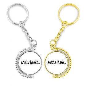 Dıythinker Bir Yazılmış Micheal Altın Metal Yüzük Anahtarlık