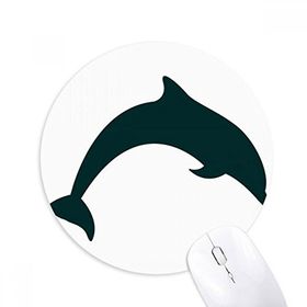 Dıythinker Blue Ocean Docile Jump Dolphin Baskılı Yuvarlak Kaymaz Kauçuk Mouse Pad