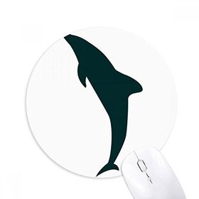 Dıythinker Blue Ocean Friendly Streamline Yunus Baskılı Yuvarlak Kaymaz Kauçuk Mouse Pad