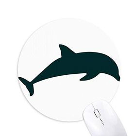 Dıythinker Blue Ocean Streamline Yüzme Yunus Baskılı Yuvarlak Kaymaz Kauçuk Mouse Pad