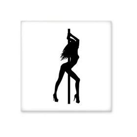 Dıythinker Boru Dans Performansı Seksi Dansçı Seramik 10x10 cm Seramik Karo