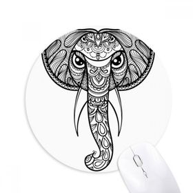 Dıythinker Boya Fil Arkadaş Şirketi Baskılı Yuvarlak Kaymaz Kauçuk Mouse Pad