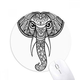 Dıythinker Boya Fil Arkadaş Şirketi Baskılı Yuvarlak Kaymaz Kauçuk Mouse Pad