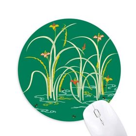 Dıythinker Boyama Yeşil Kültür Su Baskılı Yuvarlak Kaymaz Kauçuk Mouse Pad