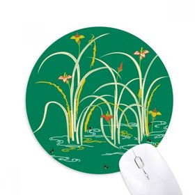 Dıythinker Boyama Yeşil Kültür Su Baskılı Yuvarlak Kaymaz Kauçuk Mouse Pad