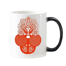 Dıythinker BRed Zhaixinglou Kağıt Kesim Çin Geleneksel Kültür Sanat İllüstrasyonu Desen Değiştiren Isıya Duyarlı Değişen Kupa