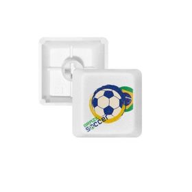 Dıythinker Brezilya Futbol Sporları PBT R1 Mekanik Klavye için Anahtarlıklar