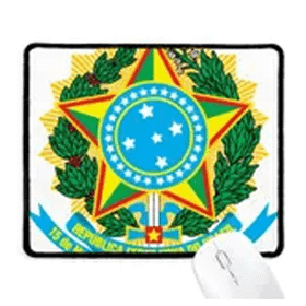Dıythinker Brisil Ulusal Amblem Ülke Kaymaz Mouse Pad