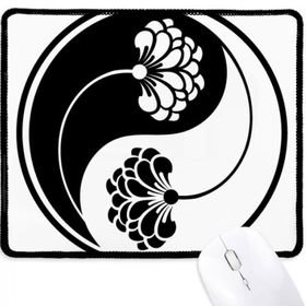 Dıythinker Budizm Budist Yin Yang Çiçek Kaymaz Mouse Pad