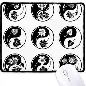 Dıythinker Budizm Yin-yang Çiçek Yuvarlak Tasarım Kaymaz Mouse Pad