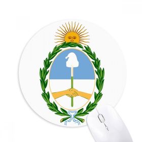 Dıythinker Buenos Aires Arjantin Ulusal Amblem Baskılı Yuvarlak Kaymaz Kauçuk Mouse Pad