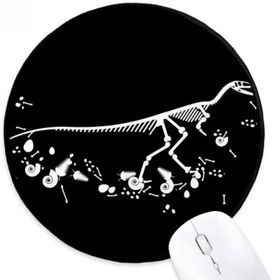 Dıythinker Büyük Dinozor Çim Kemik Kemikleri Yuvarlak Kaymaz Mouse Pad