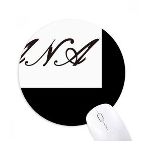 Dıythinker Büyükanne Kıvırma Harfleri Desen Baskılı Yuvarlak Kaymaz Kauçuk Mouse Pad