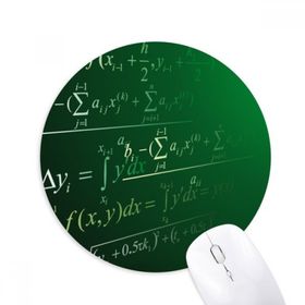 Dıythinker Calculus Matematiksel Formüller Boyalı Çubuk Baskılı Yuvarlak Kaymaz Kauçuk Mouse Pad