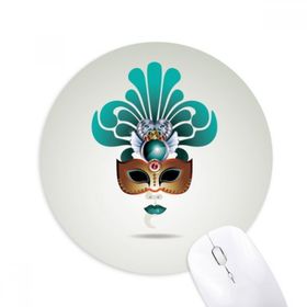 Dıythinker Camgöbeği Maske Happy Carnival Of Venice Baskılı Yuvarlak Kaymaz Kauçuk Mouse Pad
