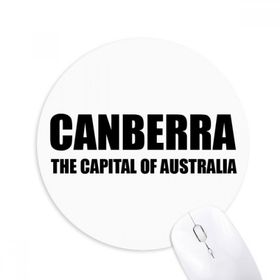 Dıythinker Canberra Avusturya'nın Başkenti Baskılı Yuvarlak Kaymaz Kauçuk Mouse Pad