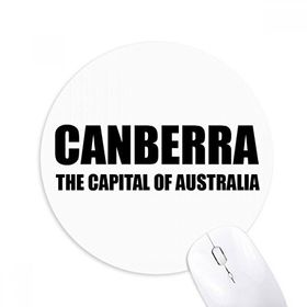 Dıythinker Canberra Avusturya'nın Başkenti Baskılı Yuvarlak Kaymaz Kauçuk Mouse Pad
