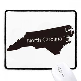 Dıythinker Carolina Amerika Birleşik Devletleri Kuzey Haritası Siluet Kaymaz Mouse Pad