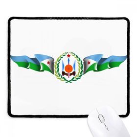 Dıythinker Cibuti Ulusal Amblem Ülke Sembolü Kaymaz Siyah Başlıklı Kenarlar